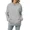 gray, variant on AELand Women's Sweaters Fashion Oversized Pullover Hoodies Sweatshirts Long Sleeve Loose Fall Sweaters With Kangaroo Pocket, S~XXL