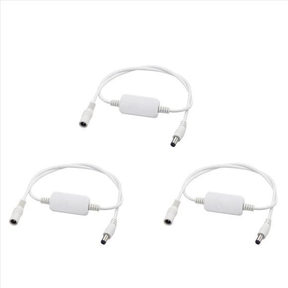 3X 24 Hour Auto Reboot Router Routing Timer Reset Tool DC Power Timing Fiber Modem Router DC Power Manager White