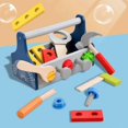 thumbnail image 3 of Toddlers Wooden Tool Toy Toolbox Educational Sensory Toy for Boys Girls, 3 of 5
