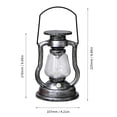 thumbnail image 2 of Lámpara portátil Luz de vela colgante con energía solar LED retro Lámpara de aceite Parpadeo Linterna solar sin llama Iluminación colgante al aire libre para patio Jardín Tienda Andoer Lámpara portátil, 2 of 7