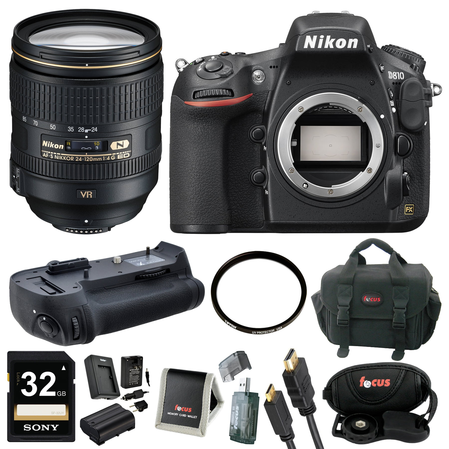Nikon D810 DSLR Digital Camera + Nikon AF-S NIKKOR 24-120mm f/4G 