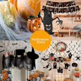 thumbnail image 3 of Halloween Party Decorations: Spider Webs Tablecloth, Hanging Bats, Skeleton Balloons, 3 of 4