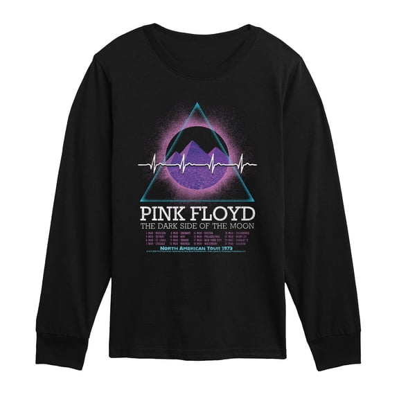 Pink Floyd - North American Tour 1973 - Youth Boys Long Sleeve Graphic T-Shirt