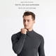 thumbnail image 4 of Ropa interior de invierno con cuello cálido sin costuras para hombres de mediana edad y mayores, ropa exterior para hombres, camiseta de una sola pieza, protección para el cuello con base, 4 of 5