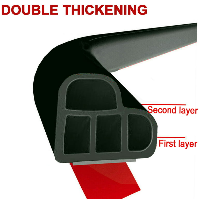 L Shape Car Door Hood Trunk Trim Edge Moulding Rubber Weatherstrip Seal  Strip-5M : : Car & Motorbike