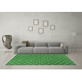 thumbnail image 3 of Ahgly Company Indoor Square Trellis Emerald Green Modern Area Rugs, 8' Square, 3 of 4