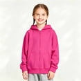 thumbnail image 2 of Girls Classic Long Sleeve Zip Up Hoodie, Kids Lightweight Hooded Jacket, Size 4-18, 2 of 4