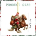 thumbnail image 5 of 1Pcs Christmas Horse Ornament Christmas Tree Hanging Decorations 2D Acrylic Horse Decorations Vintage Animal Hanging Ornaments Western Theme Party Decor for Xmas Tree Home Decor, 5 of 9