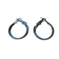 thumbnail image 3 of Small Gray Hoop Earrings 1 inch Hoop Earrings Simple Thin Hoops, 3 of 3