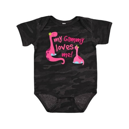 

Inktastic My Gammy Loves Me Girl Dinosaur Gift Baby Girl Bodysuit