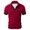 A#Red673, variant on Men's Contrast Placket Stag Embroidery Polo Shirt Short Sleeve Fitted Tops Oktoberfest Bar Shirts