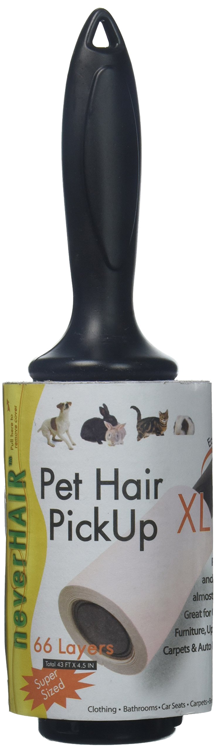 Savory Prime Pet Treats NeverHair Pet Hair Pick Up Roller for Clothing Furniture Carpets Bedding