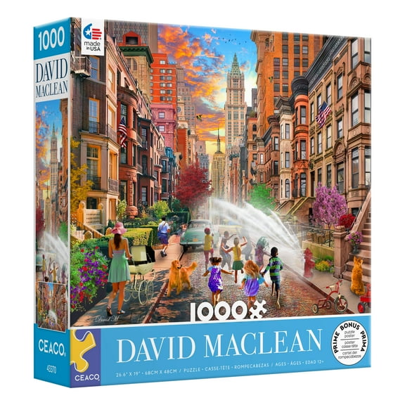 Ceaco Hot Summer Days NYC 1000 Piece Interlocking Jigsaw Puzzle