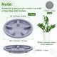 thumbnail image 3 of Uxcell 2-Pack Plant Saucer, 3.27 Inch/8.3 cm Bandejas de Plástico para Plantas Más Gruesas para Macetas/Interior/Exterior, Bandeja de Goteo para Macetas [Venas Moradas], 3 of 7