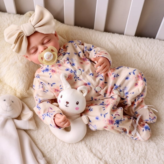 Reborn Baby Dolls 17 inch Soft Body Realistic Newborn Baby Dolls with Clothes Gift Box for Kids Age 3