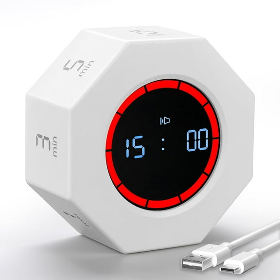 Digital Kitchen Timers, Flipping Activations Timer, Classroom Timer, Small Kitchen Timers With Gravity Sensor, LED Display Countdown Countup Timer for Cooking, Work and Study