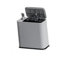thumbnail image 2 of Cubo de basura con prensa superior para tocador, sala de estar y encimera gris, 2 of 9