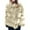 Beige, variant on HOOJT Clearance! Womens Plus Size Faux Furs Zip-Up Cropped Jacket Long Sleeve Warm Winter Coat