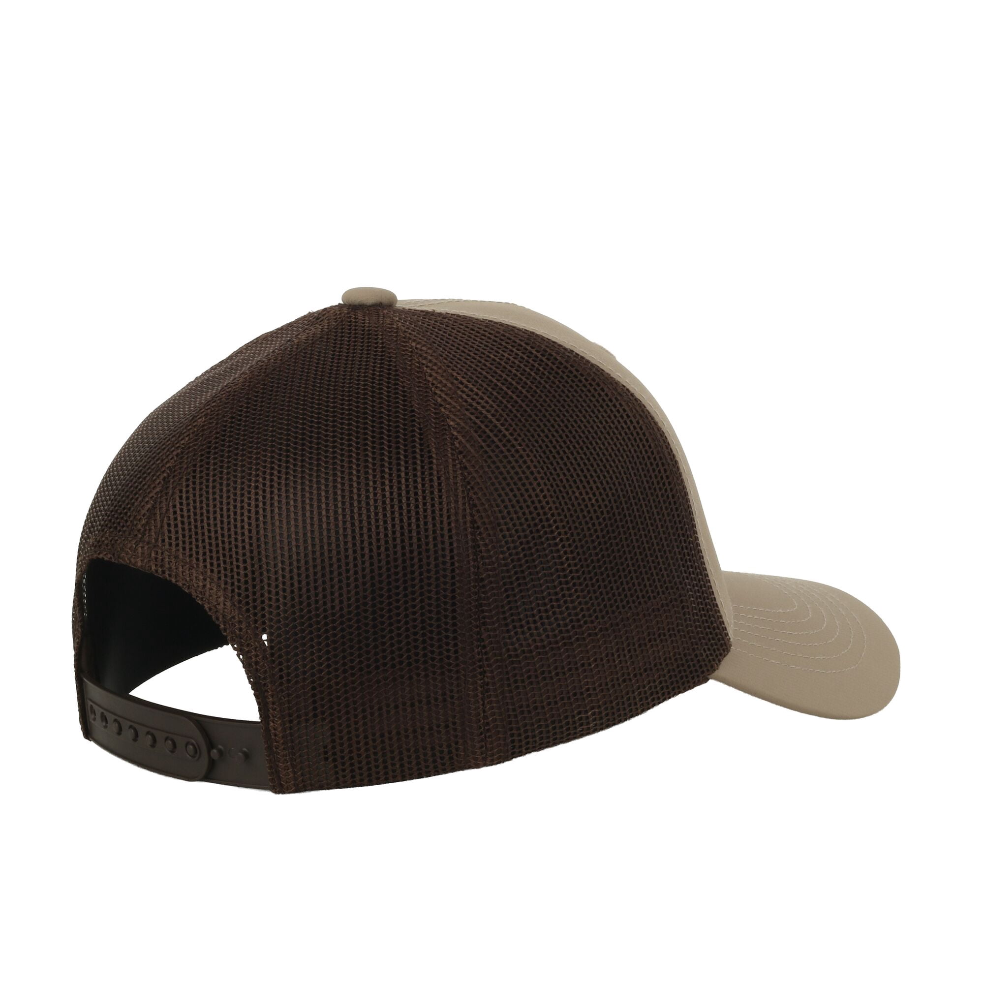Outdoor Cap Bone Trout Patch Cap – Unstructured Mesh Back Snapback, One Size, Khaki/Brown