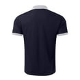 thumbnail image 5 of Sngxgn Shirts for Men Fit Short Sleeve Print Polo Shirt(Navy,XXL), 5 of 5
