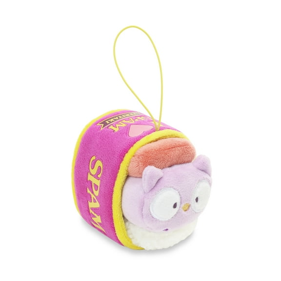 Anirollz x SPAM Ham 4" Cute Purple Owl Character Plush Keychain Soft Squishy Stuffed Animal Toy Keychain : Teriyaki Lavender Owlyroll