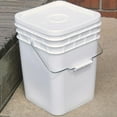 thumbnail image 2 of United States Plastic Buckets Tight Fitting Lids Storage 4 Gallon Pack of 10, 2 of 4