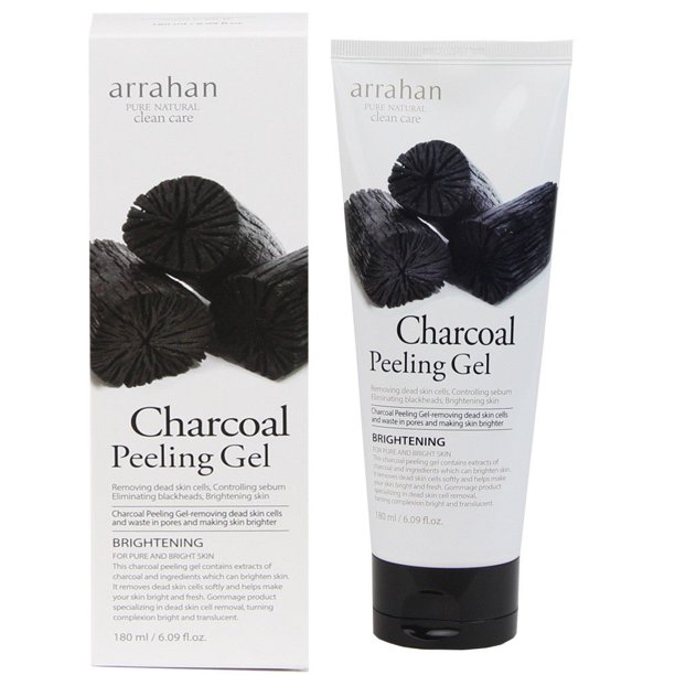 Arrahan Pure Natural Clean Care Charcoal Peeling Gel K beauty (180ml