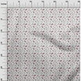 thumbnail image 3 of oneOone Georgette Viscose Tissu Blanc Robe Florale Tissu Tissu Imprimé par la Cour 42 Pouces de Large, 3 of 4