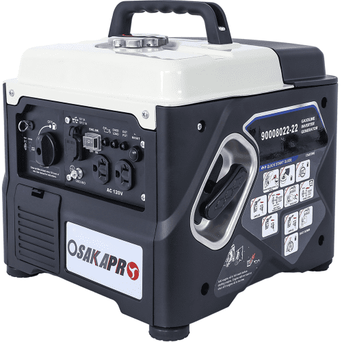 1200W Portable Gas Inverter Generator – Ultra-Quiet, Lightweight 27lb, Reliable Power for Sensitive Electronics, Camping, Outdoor & Home Backup, Black