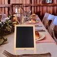 thumbnail image 3 of Chalkboard Sign Double Sided With Wood Base Chalkboard Signs Chalkboard Message Board Sign Chalk Board Sign Board Black Board Chalk Board, 3 of 8