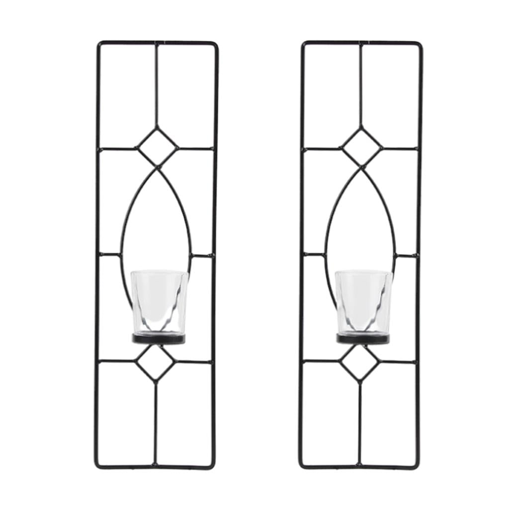 Wall Sconce Candle Holder (Set of 2) WallMount Candle Hanging Candle Sconces Holder for Living