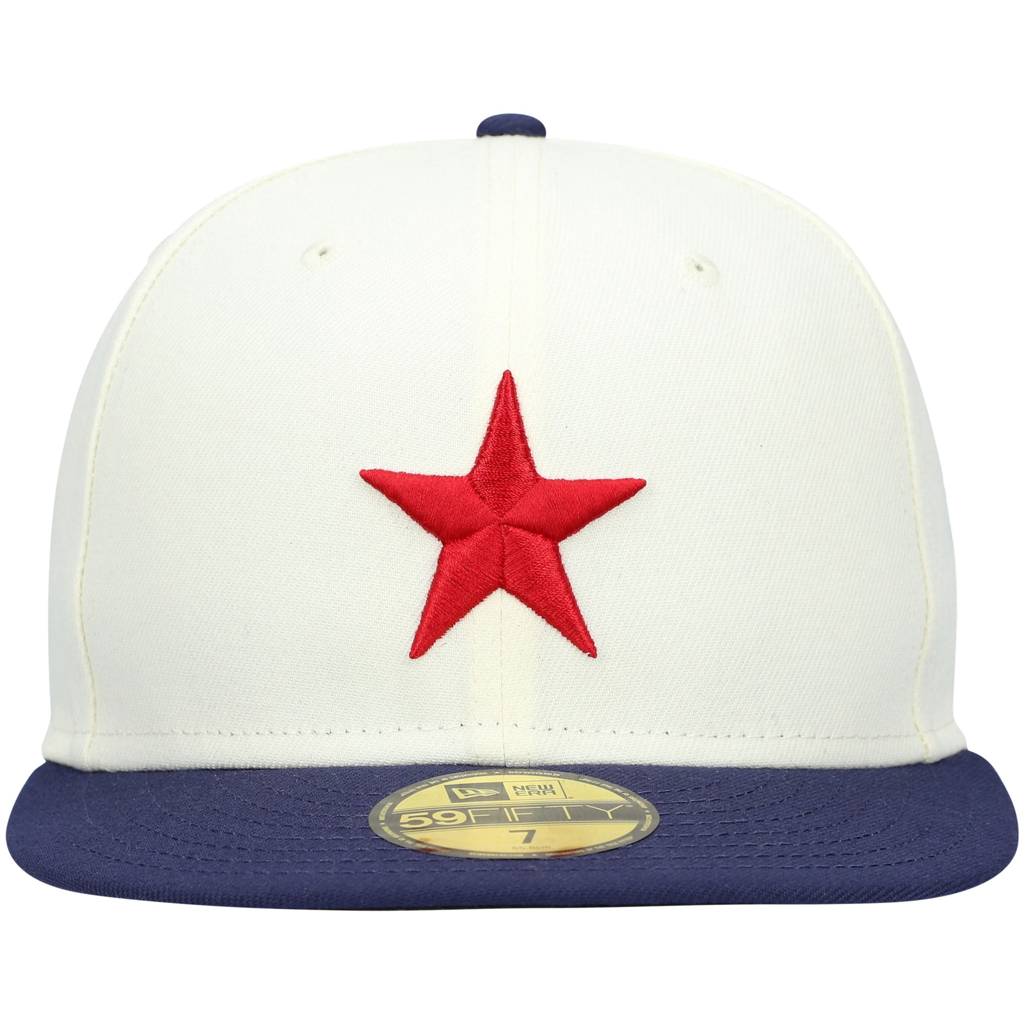 Men's New Era White Detroit Stars Cooperstown Collection Turn Back The Clock 59FIFTY Fitted Hat