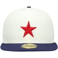 thumbnail image 2 of Men's New Era White Detroit Stars Cooperstown Collection Turn Back The Clock 59FIFTY Fitted Hat, 2 of 6