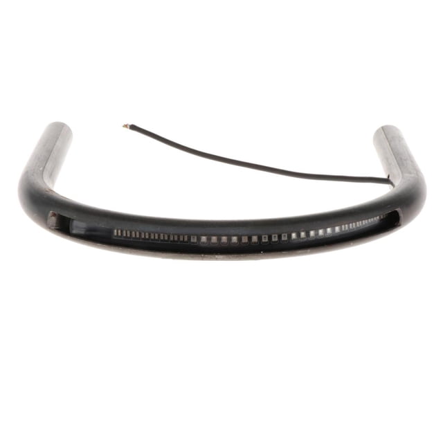 Almencla Motorcycle Rear Seat Frame,Mounting Bracket Frame Loop Hoop,with Led light ,Most 230mm