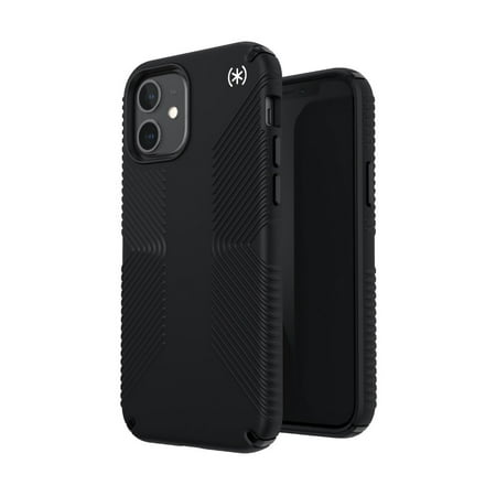 Speck - Presidio2 Grip Case for Apple® iPhone® 12/12 Pro - Black/Black/White