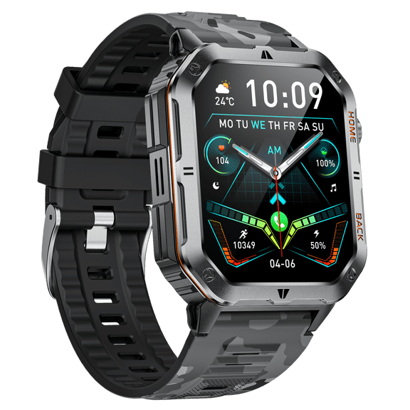 2.01 Inch IPS Smart Watch, 1000mAh Battery, 3ATM Water Resistance, Activity Tracking, for Android and iOS