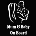 thumbnail image 5 of Walbest 1 Pcs Car Sticker - Mum Baby on Board Reflective Decals Sticker Decoration Universal Auto, 5 of 7