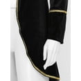 thumbnail image 7 of TiaoBug Women's Velvet Tailcoat Circus Ringmaster Costume Swallow-Tailed Blazer Jacket Coat, 7 of 7