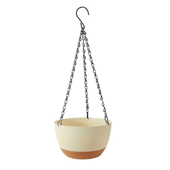 Hanging Basket Planter with Self Watering Sy Automatic Water Absorption for Indoor Plants Balcony Garden Decor for Greenery and Herbs Space Saving Hanging Flower Pot