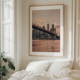 thumbnail image 5 of Sunset from DUMBO 06 - Brooklyn New York Photography Bridge City Cityscape Skyline Architecture Sunset Oak Framed Wall Art Print 11 x 14 inches, 5 of 12