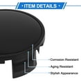 thumbnail image 6 of Unique Bargains Wheel Center Caps OD: 62mm/2.44" Black 1 Pc with Black Sticker, 6 of 6