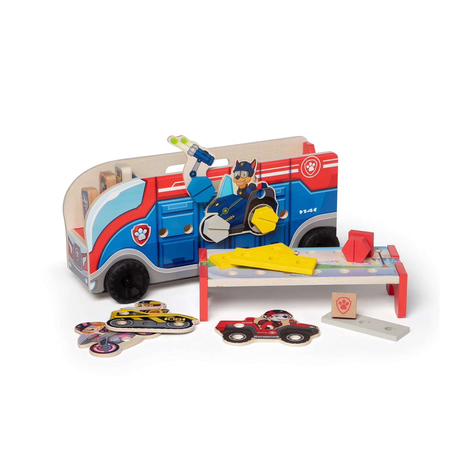 Shape-Sorting Dump Truck with Paw Patrol 2 Match & Build Mission Cruiser