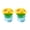 C, variant on mdesiwst 2Pcs Car Dashboard Decor Mini Resin Cute Sunflower and Tulip Miniature Flower Pot Figurines Tiny Flower Figures Car Interior Decorations for Women, Mini Dashboard Ornaments