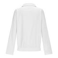 thumbnail image 6 of cfhntfmh Blouses for Women Dressy Casual Long Sleeve Pleated V Neck Tops Business Work Shirts Trendy Clothes Fall Outfits for Women, 6 of 6