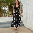 thumbnail image 3 of Amazing Aliens In The Universe With Planet And Stars Womens Night Club Maxi Dress V Neck Sleeveless Bohemia Long Dresses, 3 of 9