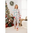 thumbnail image 2 of PatPat Christmas Family Matching Pajamas for Women One Piece Long Sleeve Hooded Dinosaur Costume Adult PJs for Couples Holiday Loungewear with Socks Women M, 2 of 14
