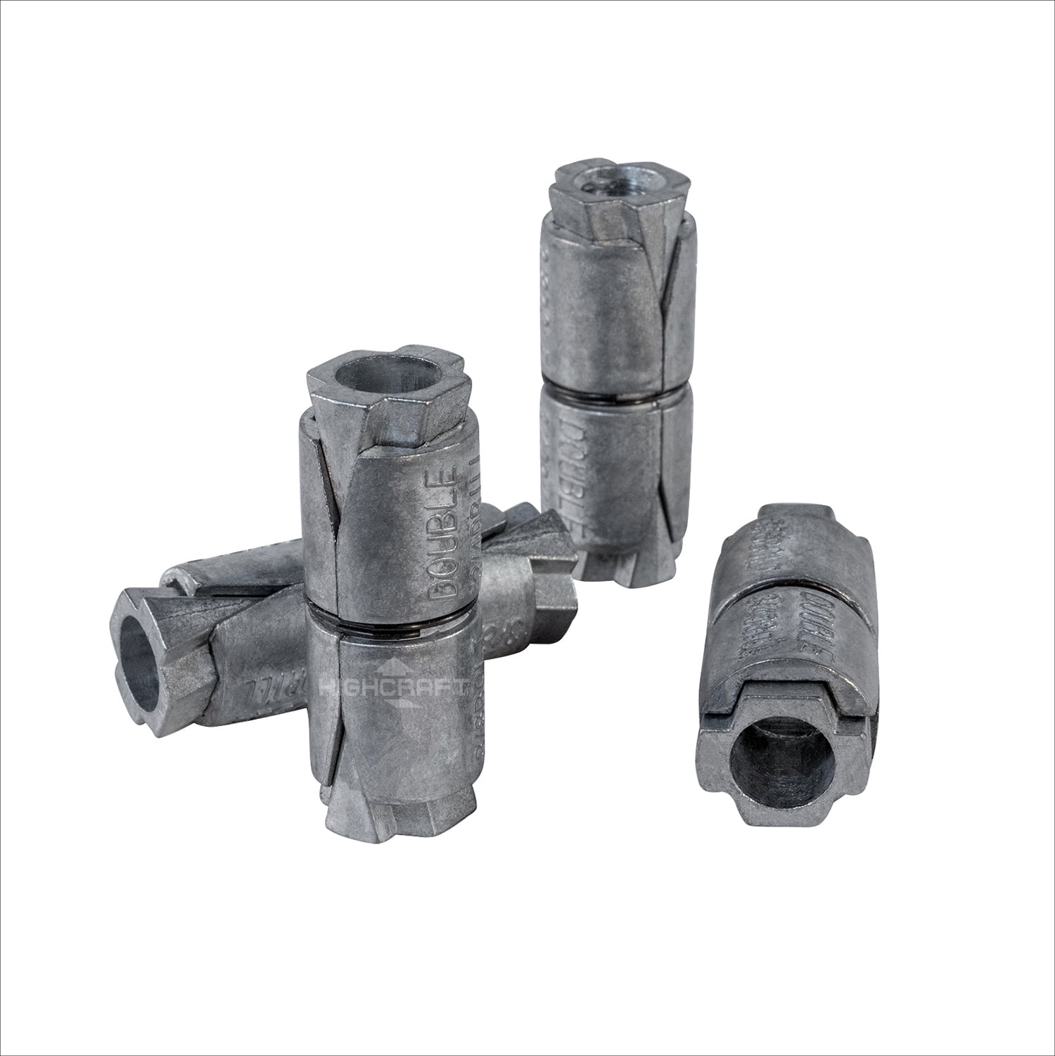 Highcraft 1/2” Double Expansion Shield, Zinc, 24 Pack