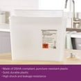 thumbnail image 2 of McKesson Biohazard Sharps Container, Puncture-Resistant Bin - Clear, 1.25 gal, 20 Ct, 2 of 8