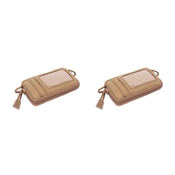 Greeniant Riñonera impermeable para correr y trotar para hombre y mujer, cierre de cremallera, monedero para tarjetas de crédito, Mini color barro 2Conjunto