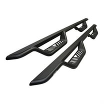 Westin 20-13725 Black Outlaw Drop Nerf Step Bars fits 2014-2018 Silverado Sierra 1500 2015-2019 2500 3500 Crew Cab (Excl. Diesel) 1 Pair